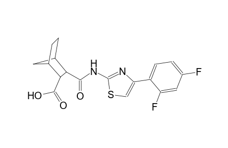 bicyclo[2.2.1]heptane-2-carboxylic acid, 3-[[[4-(2,4-difluorophenyl)-2-thiazolyl]amino]carbonyl]-