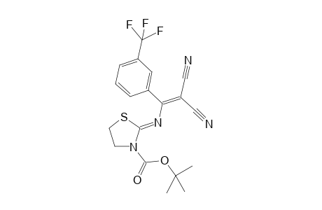 t-Butyl 2-[2',2'-dicyano-1'-(3''-trifluoromethylphenyl)vinylimino]thiazolidine-3-carboxylate