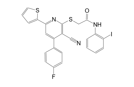 acetamide, 2-[[3-cyano-4-(4-fluorophenyl)-6-(2-thienyl)-2-pyridinyl]thio]-N-(2-iodophenyl)-