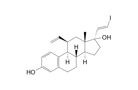 (8S,9S,11R,13S,14S,17R)-11-ethenyl-17-[(E)-2-iodanylethenyl]-13-methyl-7,8,9,11,12,14,15,16-octahydro-6H-cyclopenta[a]phenanthrene-3,17-diol
