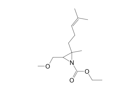 3-(methoxymethyl)-2-methyl-2-(4-methylpent-3-enyl)-1-aziridinecarboxylic acid ethyl ester