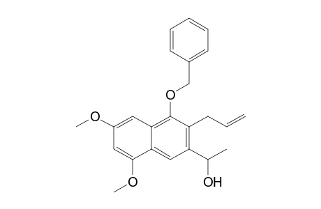 1-[4'-(Benzyloxy)-3'-allyl-6',8'-dimethoxy-2'-naphthyl]-ethanol