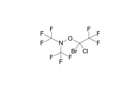 1-BIS(TRIFLUOROMETHYL)AMINOOXY-1-BROMO-1-CHLORO-2,2,2-TRIFLUOROETHANE