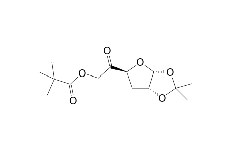 .alpha.-D-erythro-Hexofuranos-5-ulose, 3-deoxy-1,2-O-(1-methylethylidene)-, 2,2-dimethylpropanoate