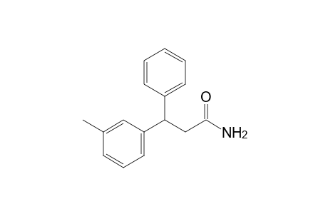 3-Phenyl-3-m-tolylpropionamide