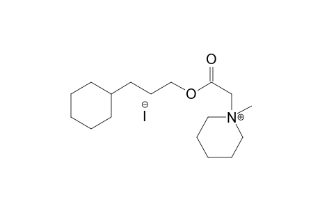piperidinium, 1-[2-(3-cyclohexylpropoxy)-2-oxoethyl]-1-methyl-,iodide