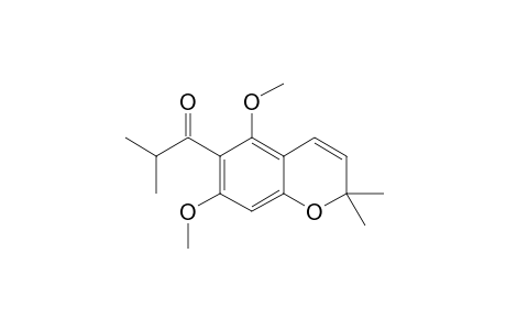 6-ISOBUTYRYL-5,7-DIMETHOXY-2,2-DIMETHYLBENZOPYRAN