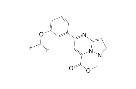 pyrazolo[1,5-a]pyrimidine-7-carboxylic acid, 5-[3-(difluoromethoxy)phenyl]-, methyl ester