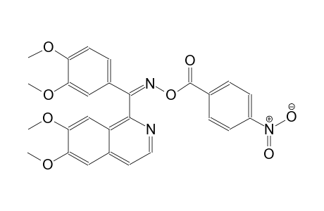 methanone, (6,7-dimethoxy-1-isoquinolinyl)(3,4-dimethoxyphenyl)-, O-(4-nitrobenzoyl)oxime, (Z)-