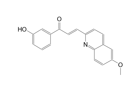 2-propen-1-one, 1-(3-hydroxyphenyl)-3-(6-methoxy-2-quinolinyl)-, (2E)-