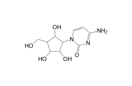 (+-)-1'a-Carba-1'a.beta.-hydroxycytidine