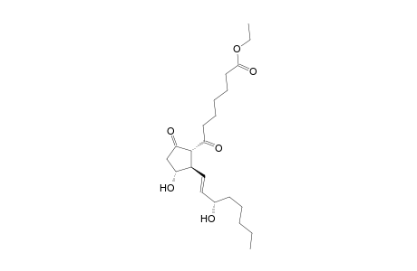 Prost-13-en-1-oic acid, 11,15-dihydroxy-7,9-dioxo-, ethyl ester, (11.alpha.,13E,15S)-(.+-.)-