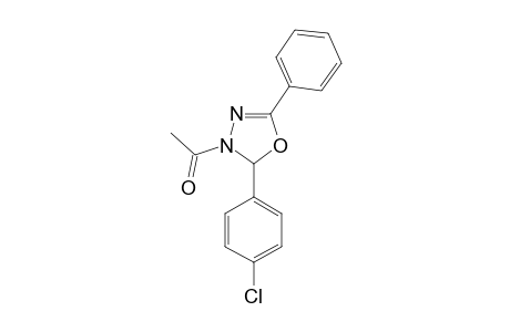 1-[2-(4-chlorophenyl)-5-phenyl-2H-1,3,4-oxadiazol-3-yl]ethanone
