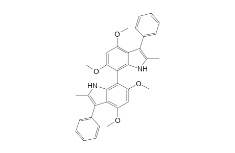 7,7'-Bi(4,6-dimethoxy-2-methyl-3-phenyl)indolyl