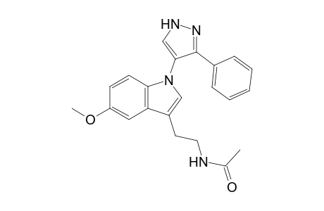 N-[2-(5-methoxy-1-(3-phenyl-1H-pyrazol-4-yl)-1H-indol-3-yl)ethyl]acetamide