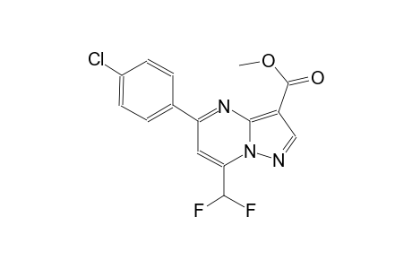 methyl 5-(4-chlorophenyl)-7-(difluoromethyl)pyrazolo[1,5-a]pyrimidine-3-carboxylate