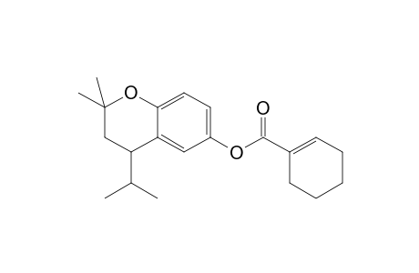 1-Cyclohexene-1-carboxylic acid, 3,4-dihydro-2,2-dimethyl-4-(1-methylethyl)-2H-1-benzopyran-6-yl ester