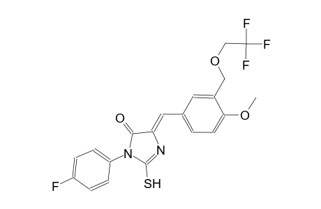(5Z)-3-(4-fluorophenyl)-5-{4-methoxy-3-[(2,2,2-trifluoroethoxy)methyl]benzylidene}-2-sulfanyl-3,5-dihydro-4H-imidazol-4-one