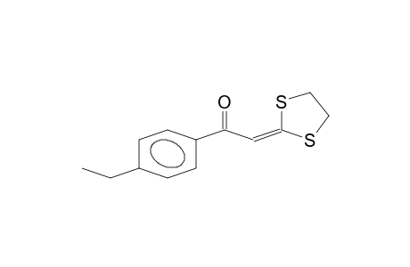 1-(4-Ethyl-phenyl)-2-(1,3-dithiolan-2-ylidene)-ethanone