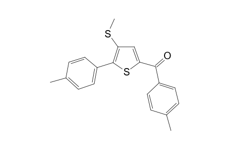 (4-(Methylthio)-5-(p-tolyl)thiophen-2-yl)(p-tolyl)methanone
