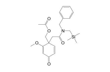 acetic acid [1-[2-(benzyl-(trimethylsilylmethyl)amino)-2-keto-ethyl]-4-keto-2-methoxy-1-cyclohexa-2,5-dienyl]methyl ester