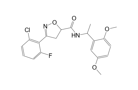 5-isoxazolecarboxamide, 3-(2-chloro-6-fluorophenyl)-N-[1-(2,5-dimethoxyphenyl)ethyl]-4,5-dihydro-