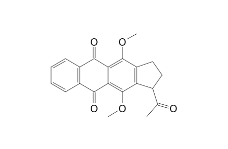 1H-Cyclopent[b]anthracene-5,10-dione, 1-acetyl-2,3-dihydro-4,11-dimethoxy-