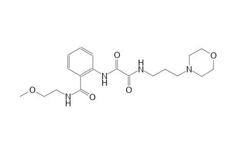 ethanediamide, N~1~-[2-[[(2-methoxyethyl)amino]carbonyl]phenyl]-N~2~-[3-(4-morpholinyl)propyl]-