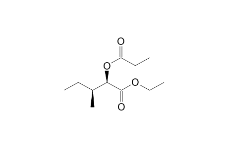 Ethyl (2RS, 3SR)-3-methyl-2-(propanoyloxy)pentanoate