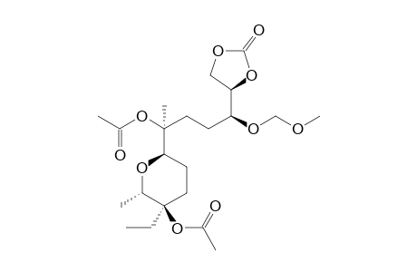 (1S,4S)-4-Acetoxy-4-[(2R,5R,6S)-5-ethyl-5-acetoxy-6-methyltetrahydropyran-2-yl]-1-[(R)-2-oxo-1,3-dioxolan-4-yl]-1-(methoxymethoxy)pentane