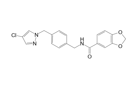 1,3-Benzodioxole-5-carboxamide, N-[[4-[(4-chloro-1H-pyrazol-1-yl)methyl]phenyl]methyl]-