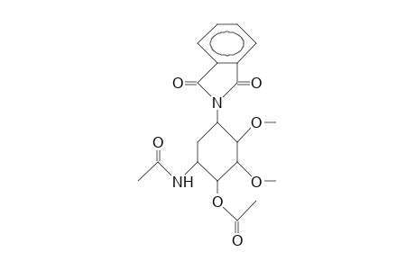 (.+-.)-6c-Acetamido-2T,3c-dimethoxy-4c-phthalimido-cyclohexyl acetate