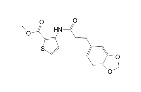 methyl 3-{[(2E)-3-(1,3-benzodioxol-5-yl)-2-propenoyl]amino}-2-thiophenecarboxylate