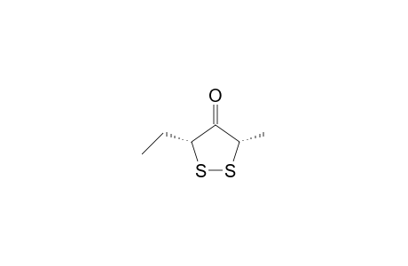 cis-3-Ethyl-5-methyl-1,2-dithiolan-4-one