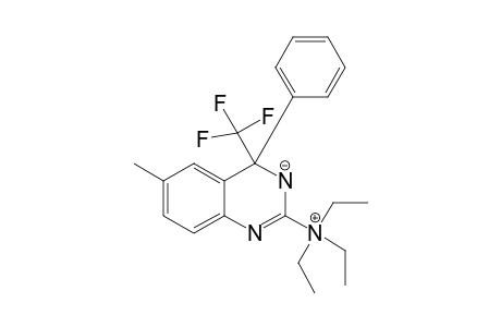 4-PHENYL-6-METHYL-4-TRIFLUOROMETHYL-2-TRIETHYLAMMONIO-3,4-DIHYDROQUINAZOLINIDE