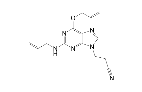 2-N,6-O-Diallyl-9-N-(2-cyanoethyl)guanine