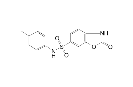 Benzooxazole-6-sulfonamide, 2-oxo-2,3-dihydro-N-(p-tolyl)-