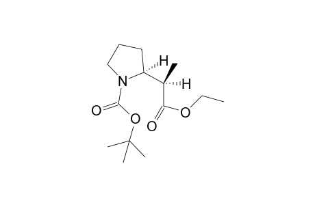 (2S)-2-[(1R)-2-ethoxy-2-keto-1-methyl-ethyl]pyrrolidine-1-carboxylic acid tert-butyl ester