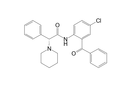 (R,S)-N-(2-benzoyl-4-chlorophenyl)-2-[1-piperidyl]-2-phenylacetamide