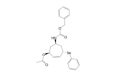 (3S,5R,7S)-3-Acetoxy-5-(benzyloxycarbonyl)amino)-7-(phenylseleno)cyclohept-1-ene