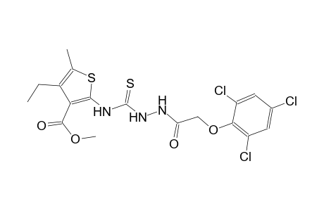 methyl 4-ethyl-5-methyl-2-[({2-[(2,4,6-trichlorophenoxy)acetyl]hydrazino}carbothioyl)amino]-3-thiophenecarboxylate