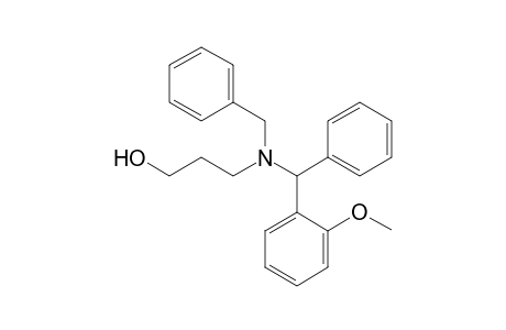 3-{[N-(<2"-Methoxyphenyl>(phenyl)methyl)-N-benzyl]amino}-1-propanol