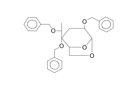 1,6-ANHYDRO-2,4-DI-O-BENZYL-3-DEOXY-4-C-(L-GLYCERO-1'-BENZYLOXYETHYL)-BETA-D-XYLOHEXOPYRANOSE