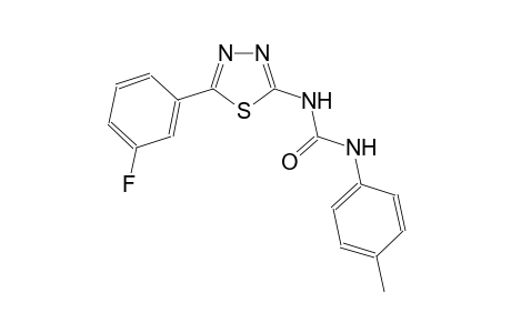 N-[5-(3-fluorophenyl)-1,3,4-thiadiazol-2-yl]-N'-(4-methylphenyl)urea