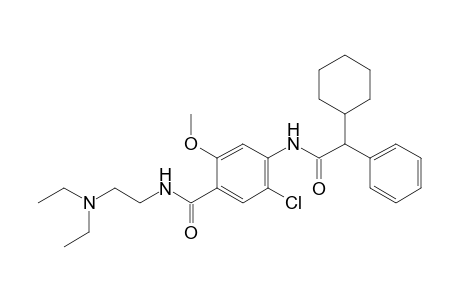 6'-chloro-2-cyclohexyl-4'-{[2-(diethylamino)ethyl]carbamoyl}-2-phenyl-m-acetanisidide