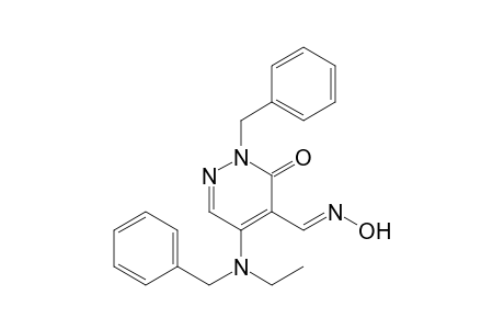 2-Benzyl-5-[benzyl(ethyl)amino]-4-[(E,Z)-(hydroxyimino)methyl]pyridazin-3(2H)-one