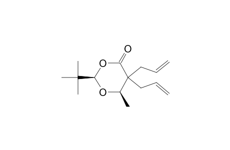 (2R,6R)-2-t-butyl-5,5-diallyl-6-methyl-1,3-dioxan-4-one