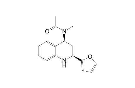 (2S*,4S*)-1,2,3,4-Tetrahydro-2-(2'-furyl)-4-(N-methyl-N-acetylamido)quinoline