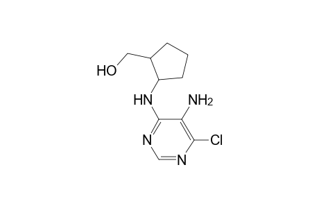 (+-)-cis-5-Amino-6-chloro-4-[2-(hydroxymethyl)cyclopentylamino]pyrimidine