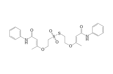 2-[4-(N-Phenylamino-3-oxo-but-2-en-2-yloxy)ethyl]thiol 2-[4-(N-Phenylamino-3-oxo-but-2-en-2-yloxy)ethyl]sulfonate